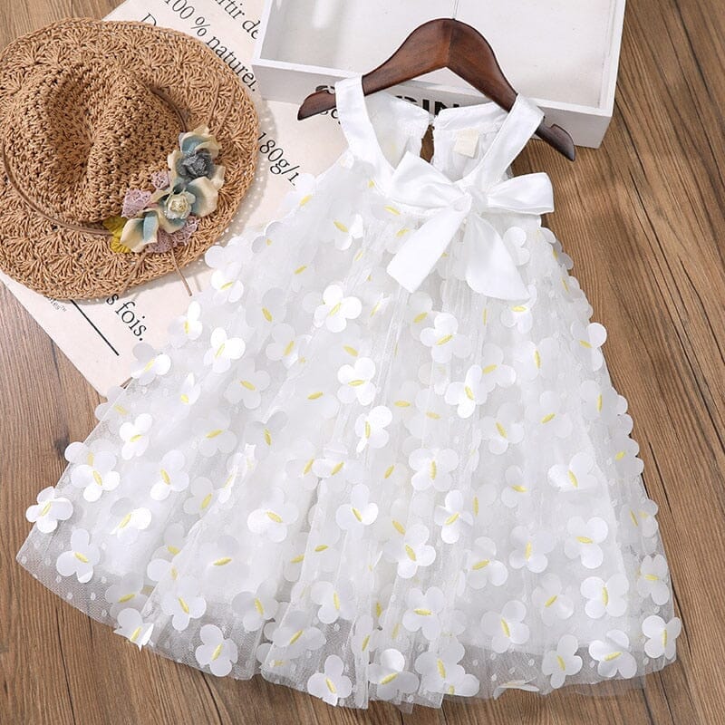 Vestido Borboleta Infantil Branco